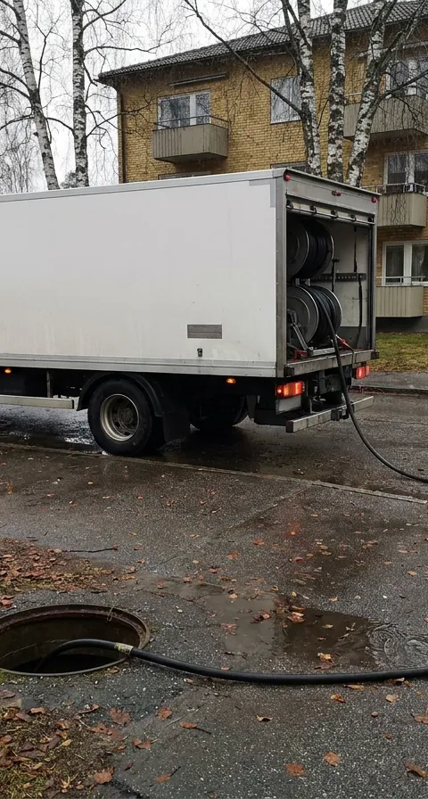 Stopp i avlopp & spolbil